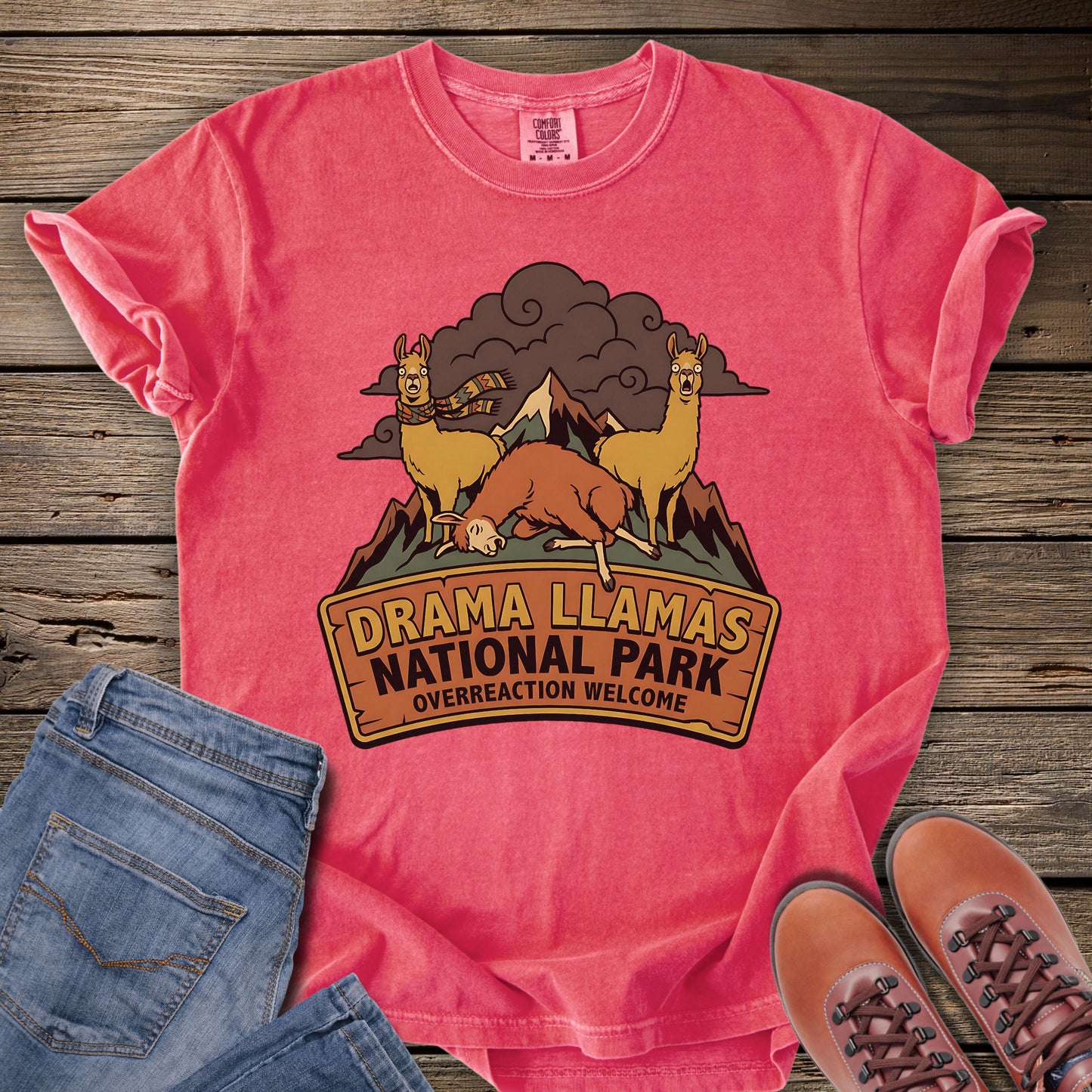 Drama Llamas National Park T-Shirt