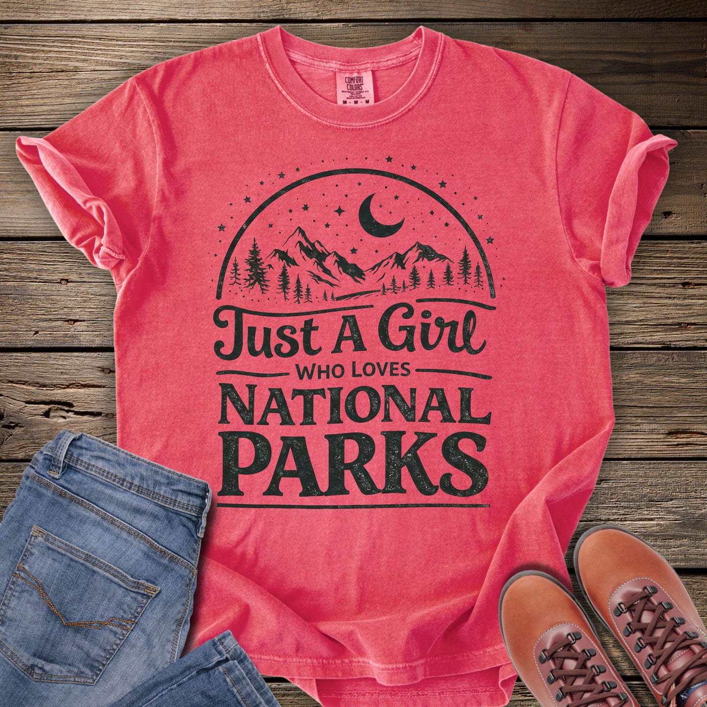 Just A Girl Who Loves National Parks T-Shirt