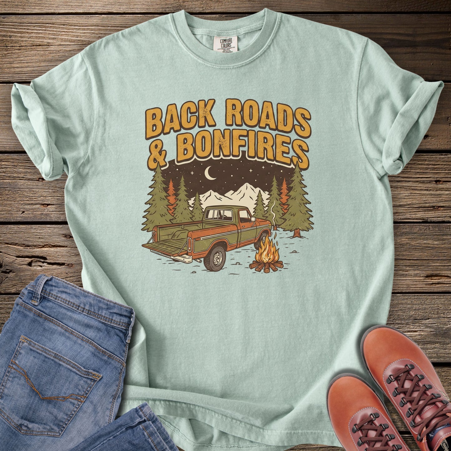 Back Roads & Bonfires T‑Shirt