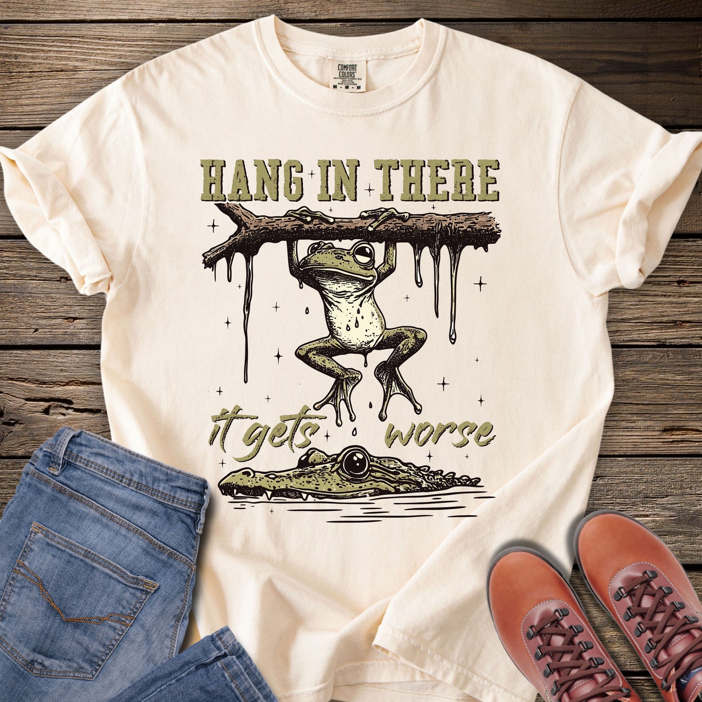 Hang in There Frog T-Shirt
