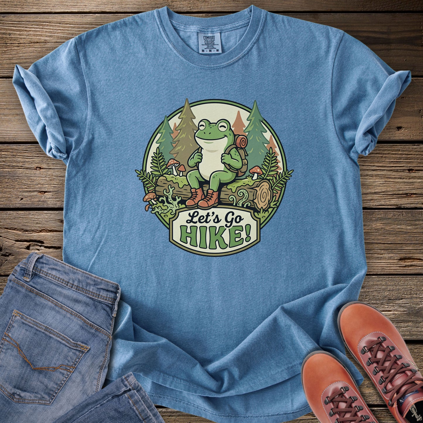 Let's Go Hike! Frog T-Shirt