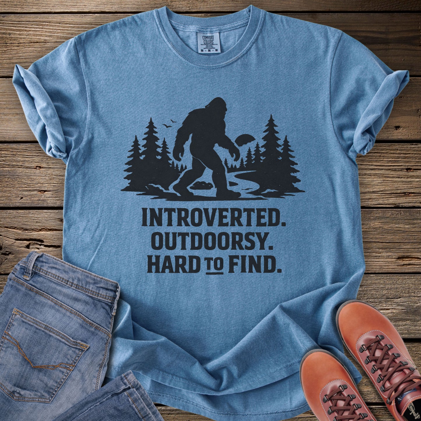 Introverted Outdoorsy Bifgoot T-Shirt