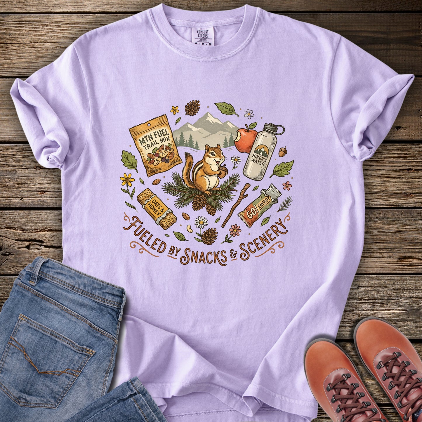 Fueled by Snacks & Scenery T-Shirt