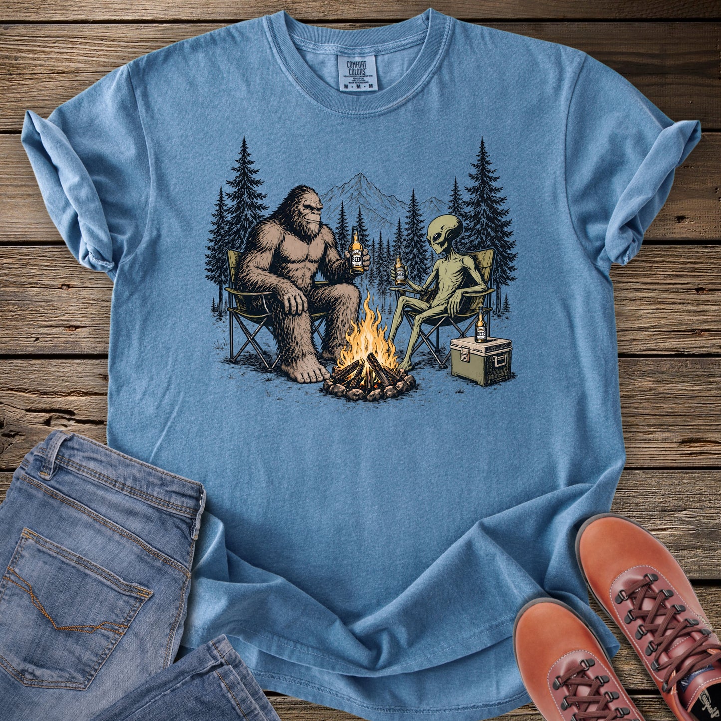 Cryptid Campfire Friends T-Shirt