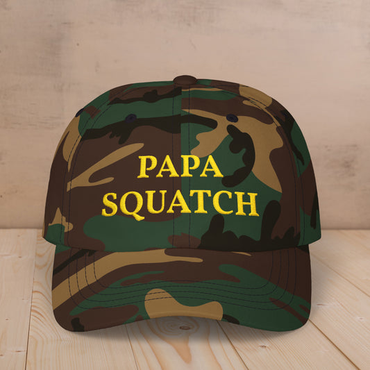 Embroidered Papa Squatch Classic Cap