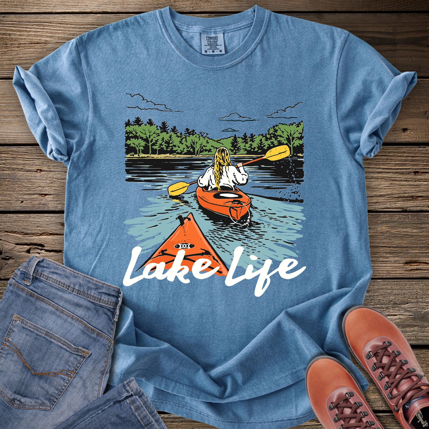 Lake Life Kayak T-Shirt