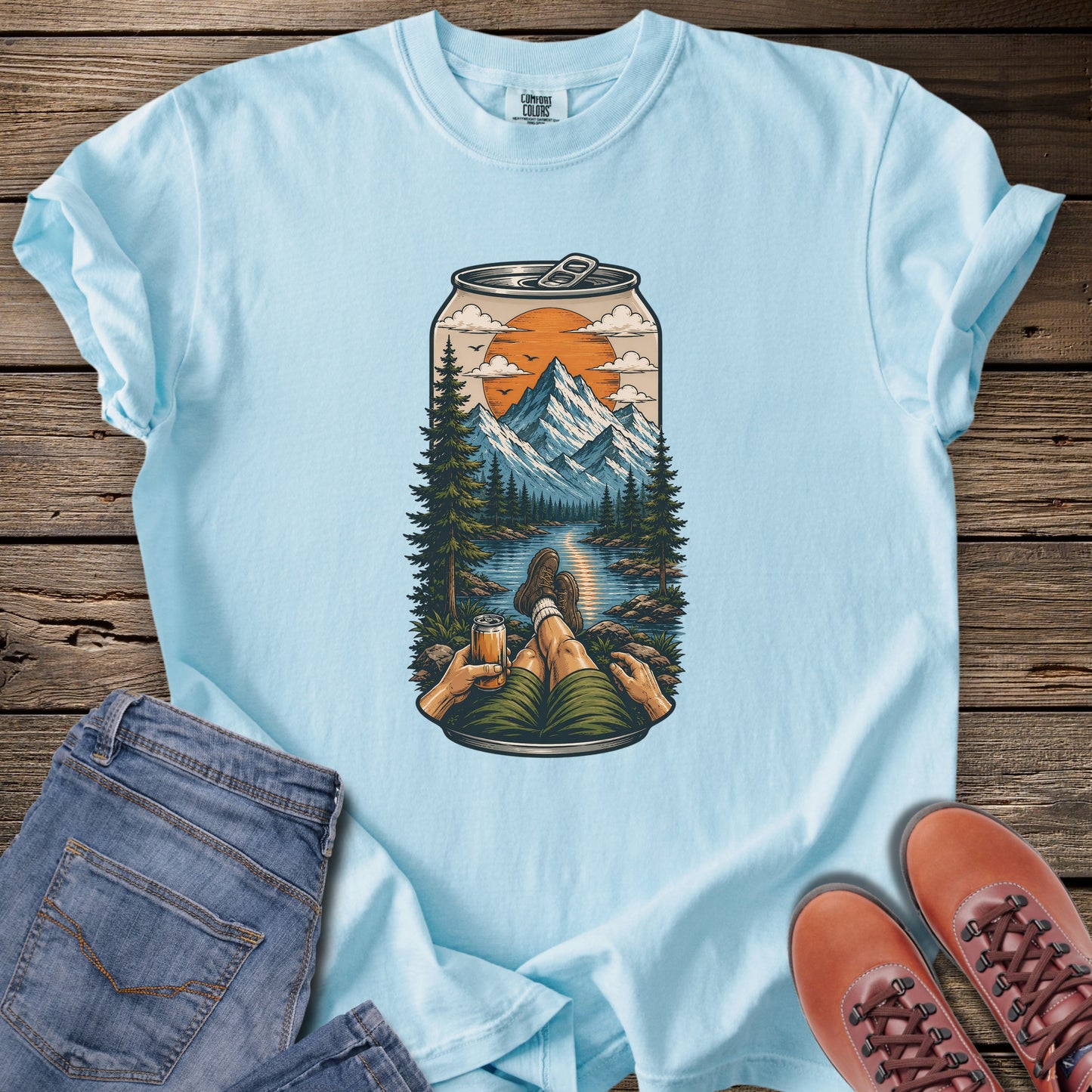 Nature in a Can Mountain View T-Shirt