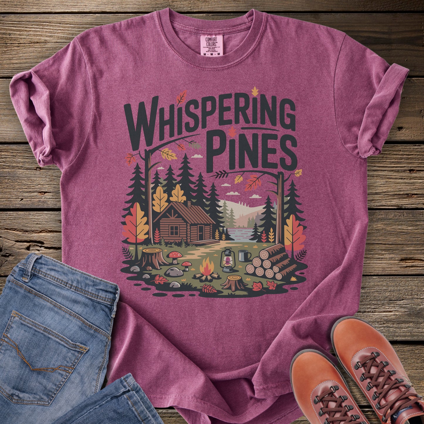 Whispering Pines Cabin T-Shirt