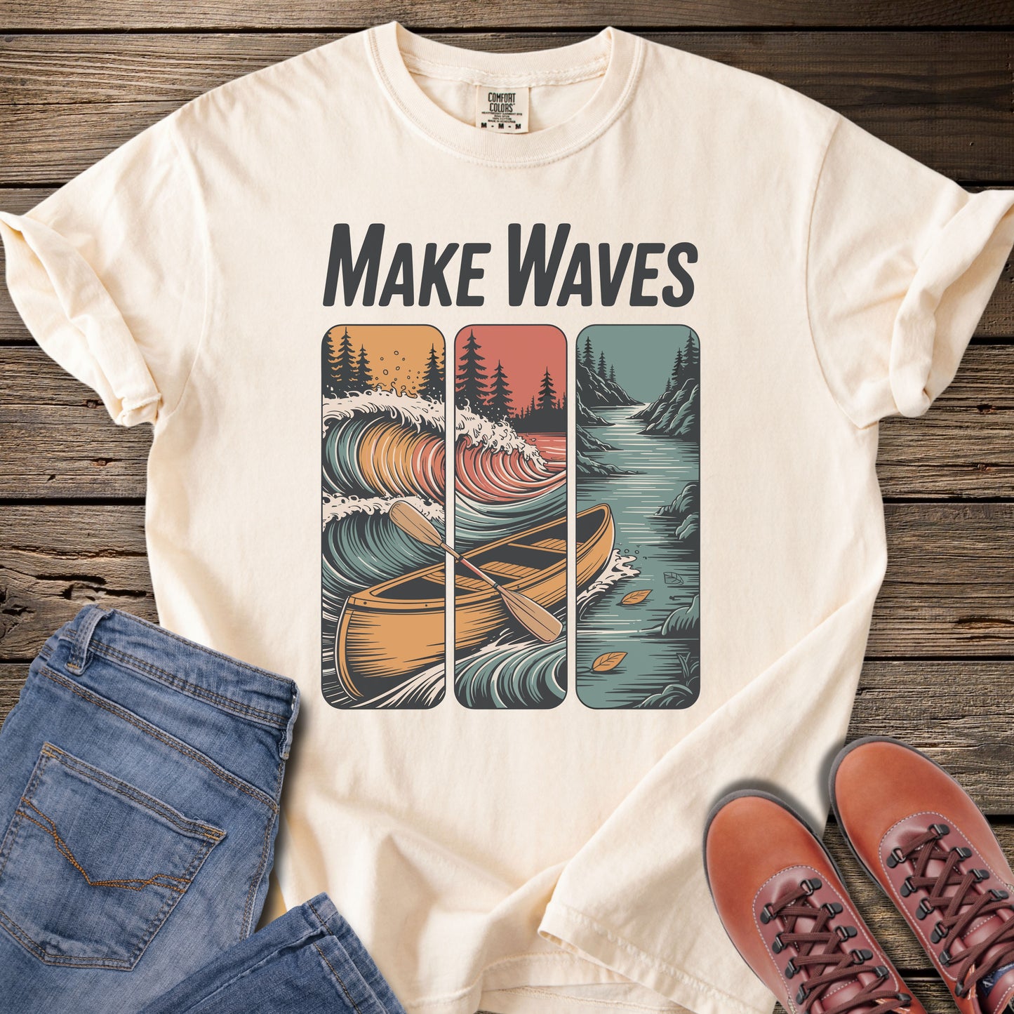 Make Waves Canoe T-Shirt
