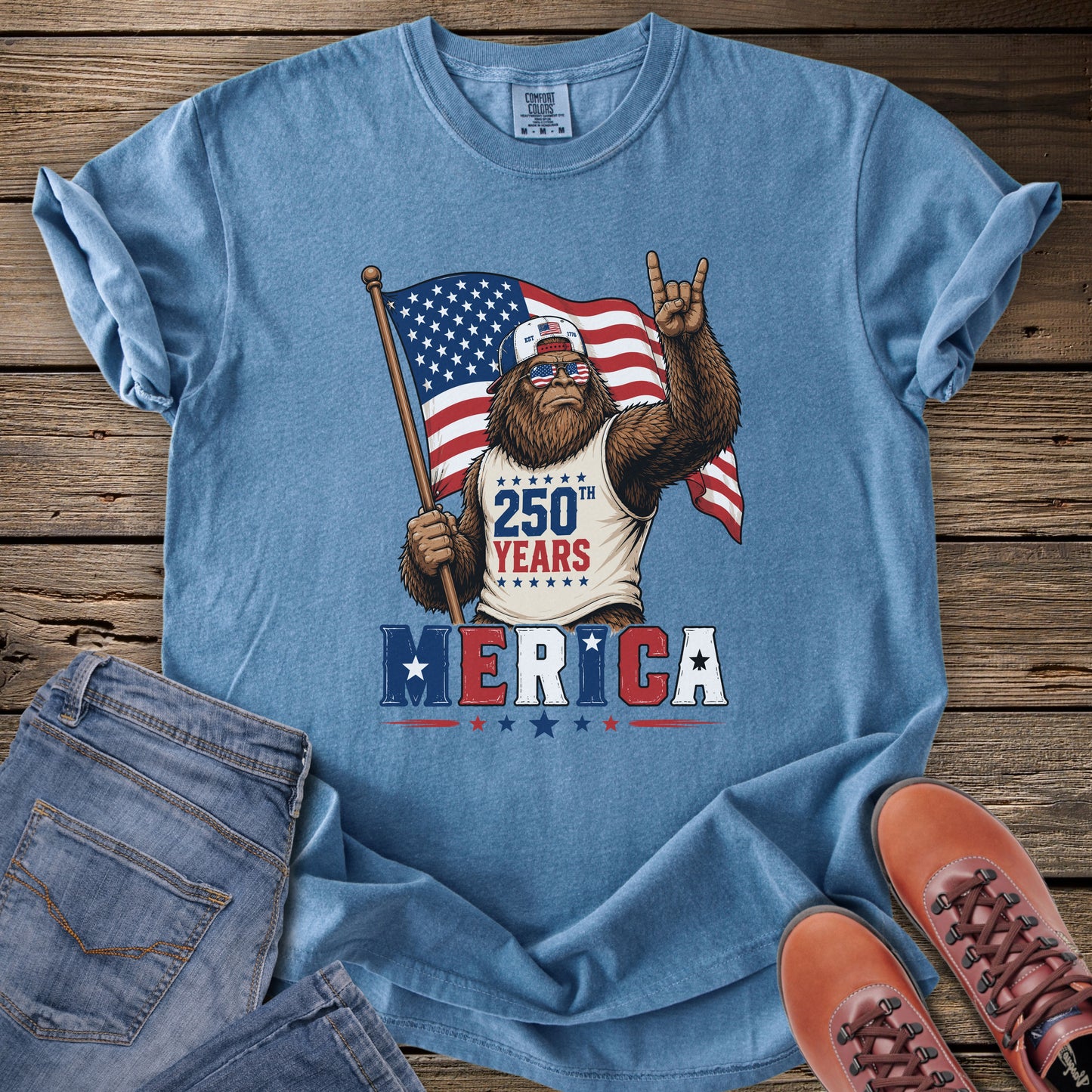 Born Wild. Born Free. Bigfoot T-Shirt