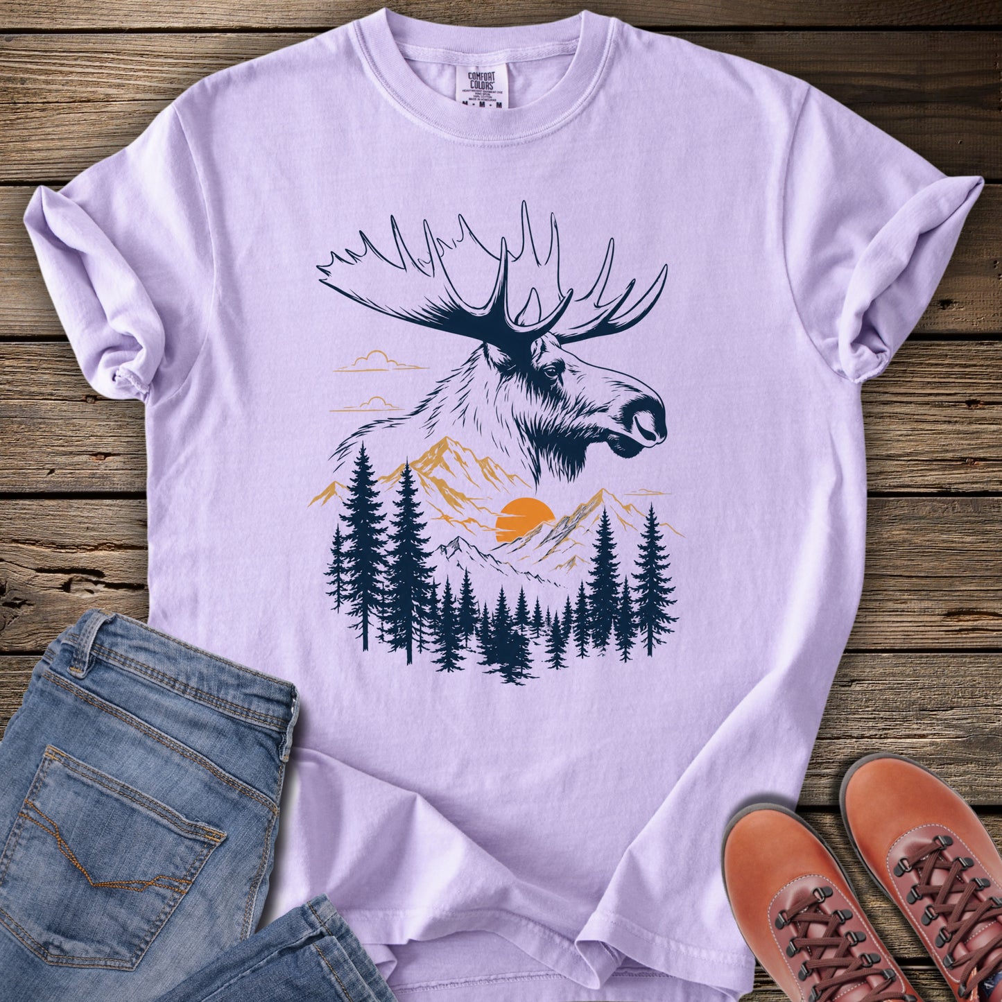Moose Mountain Sunset T-Shirt