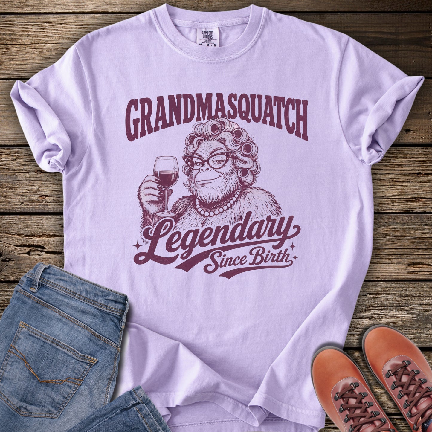 Grandmasquatch Legendary Since Birth T-Shirt