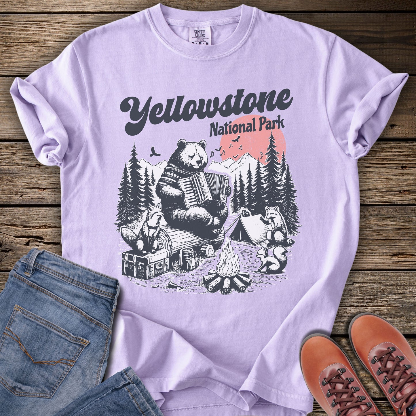 Yellowstone National Park Camping T-Shirt