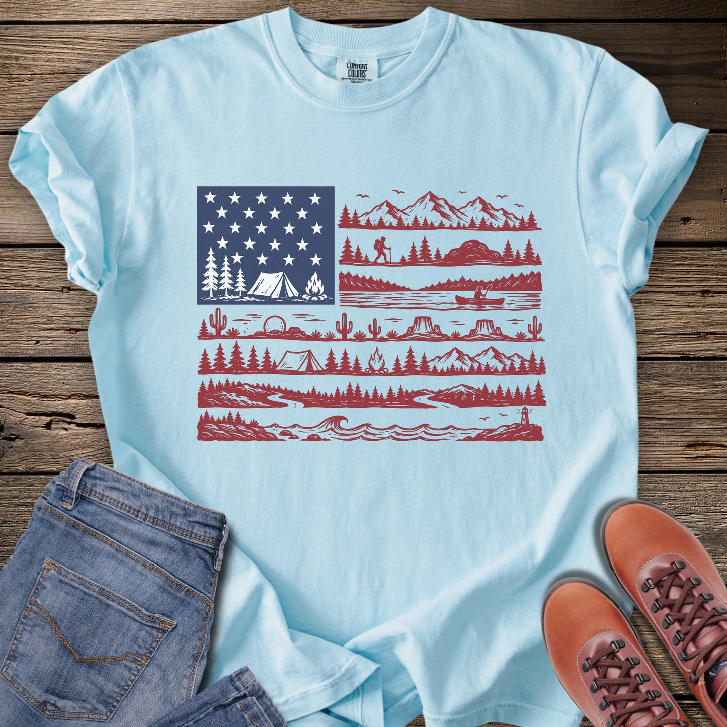 American Outdoor Flag T-Shirt