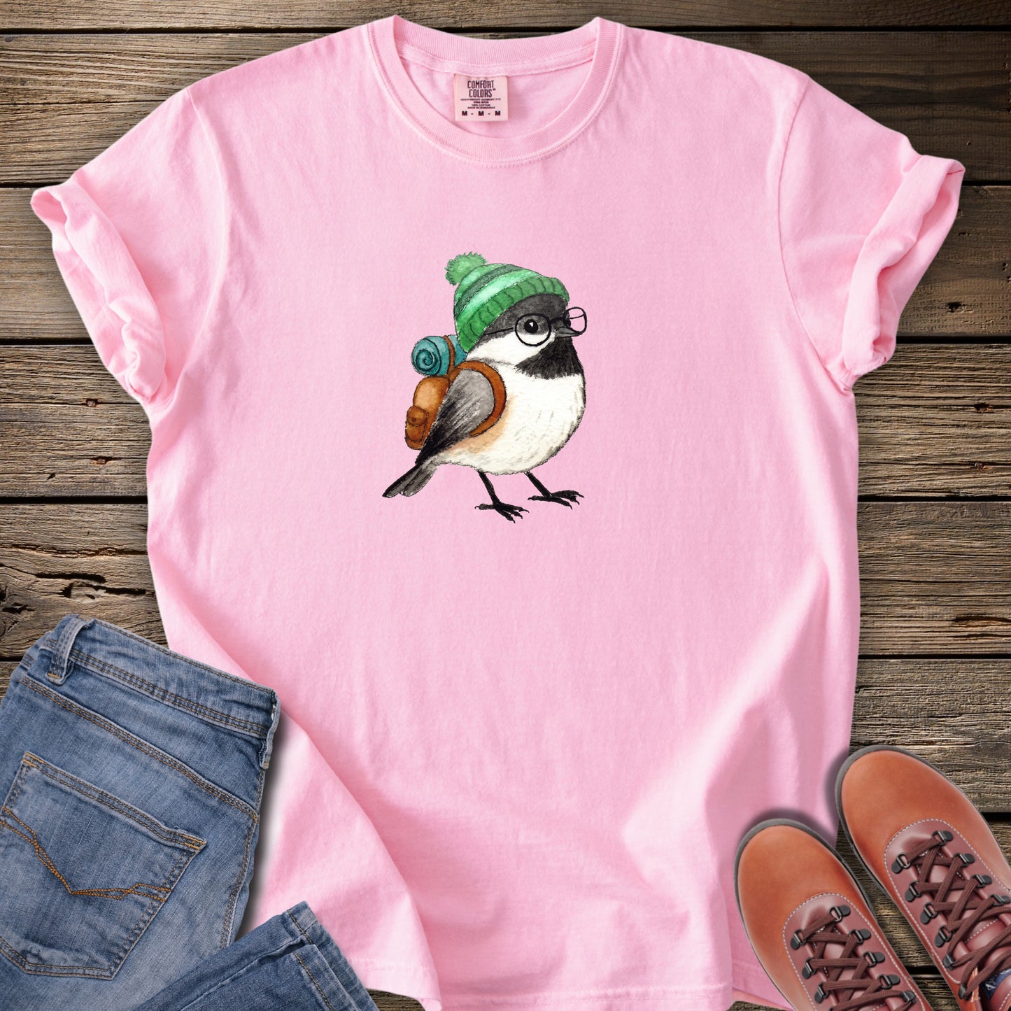 Hiking Chickadee T-Shirt