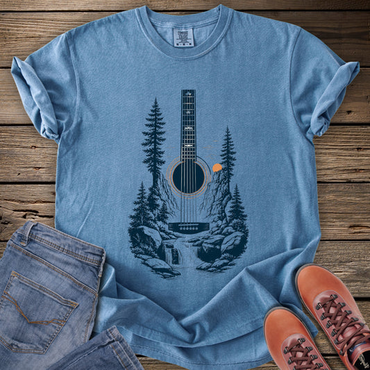 Acoustic Wilderness Guitar T-Shirt