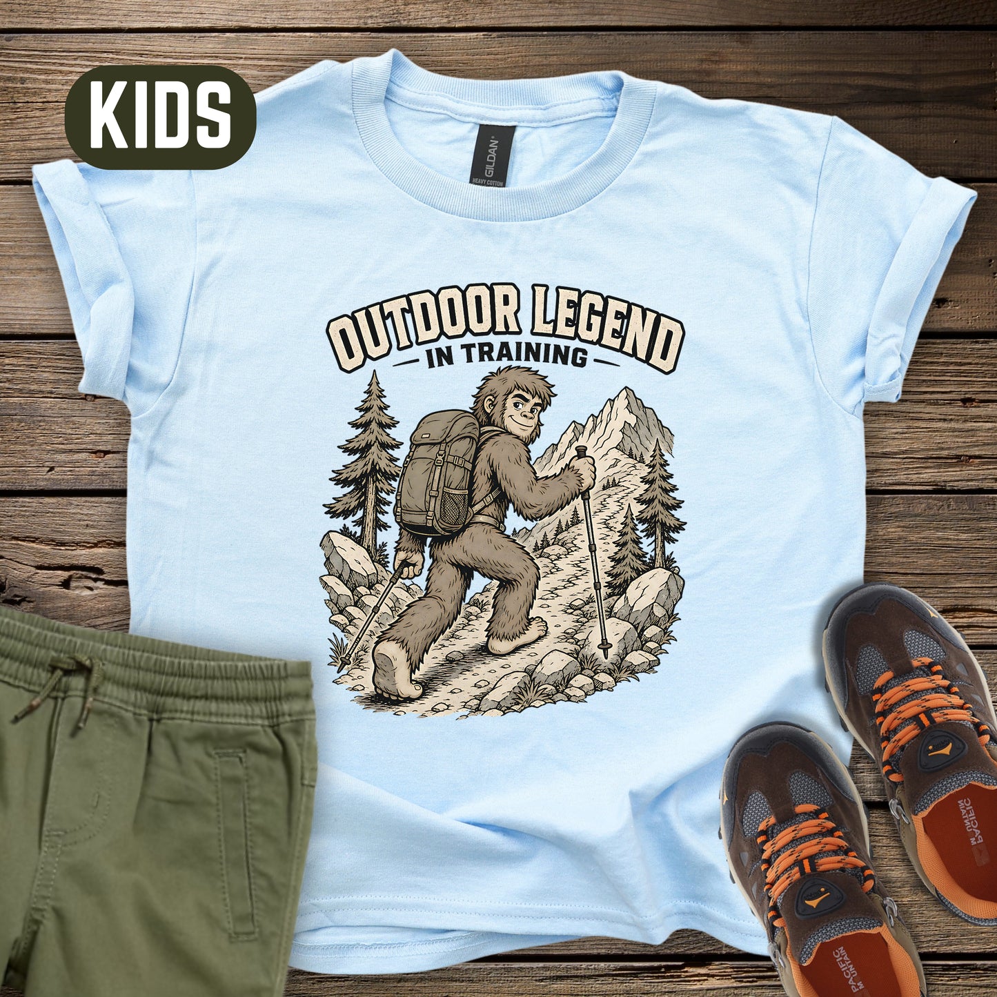 Kidsquatch Outdoor Legend Kids T-Shirt