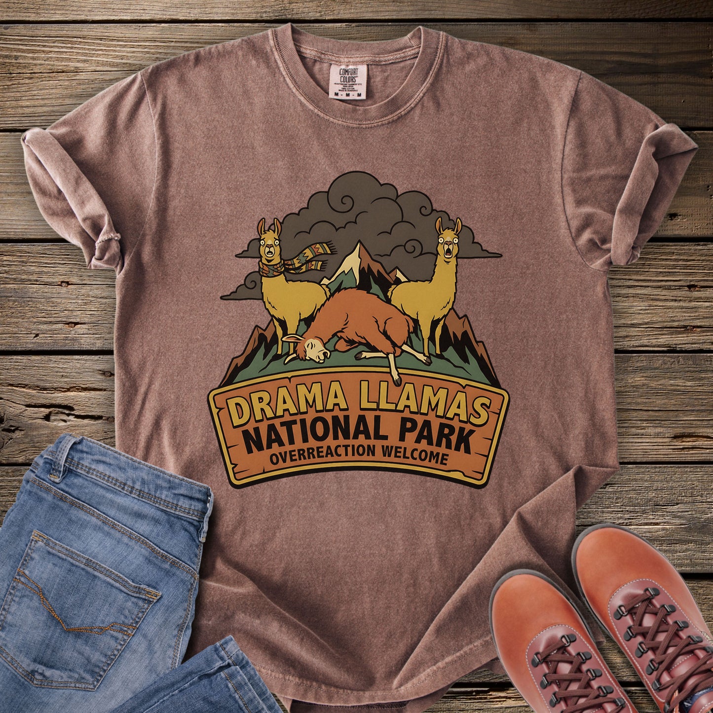 Drama Llamas National Park T-Shirt