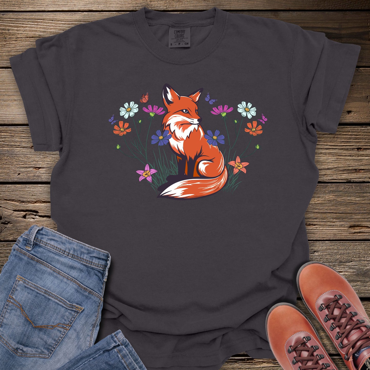 Floral Fox T-Shirt