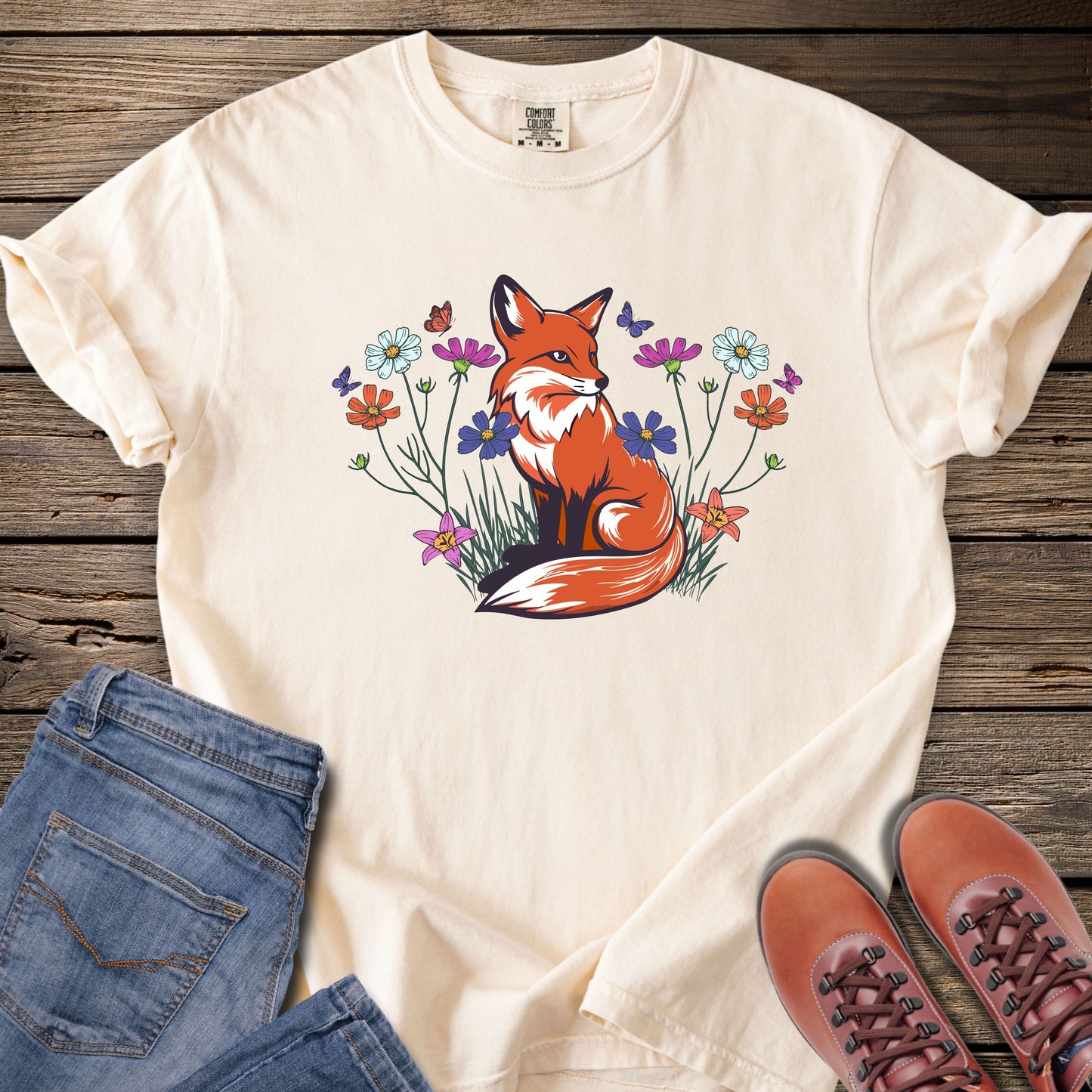 Floral Fox T-Shirt