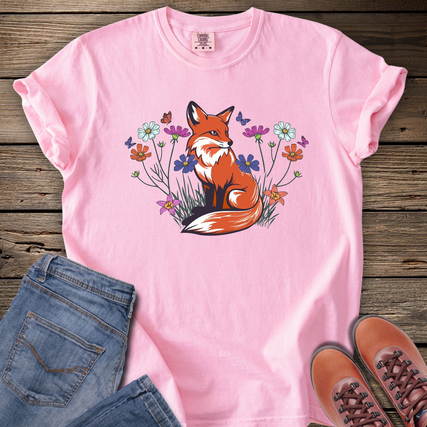 Floral Fox T-Shirt
