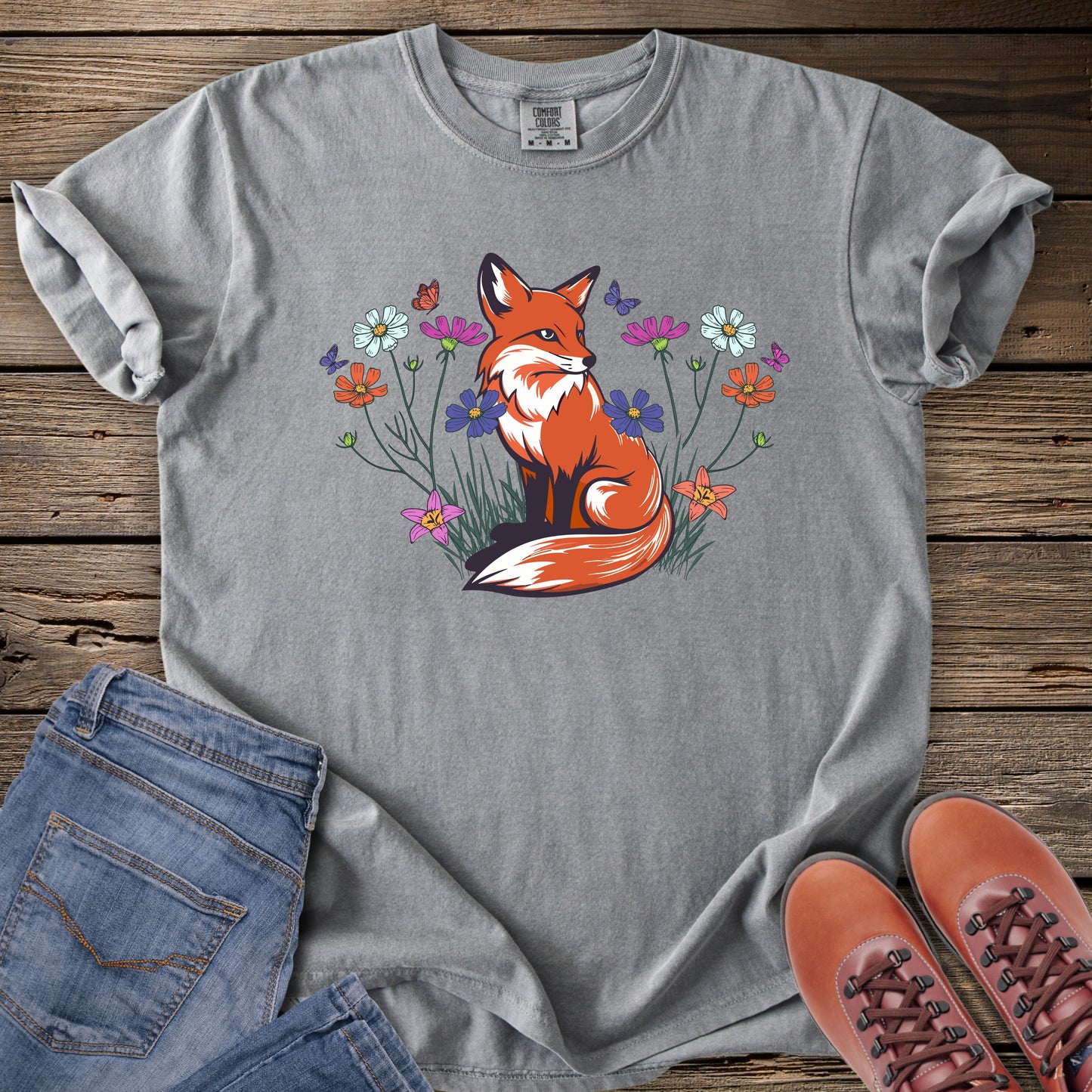 Floral Fox T-Shirt