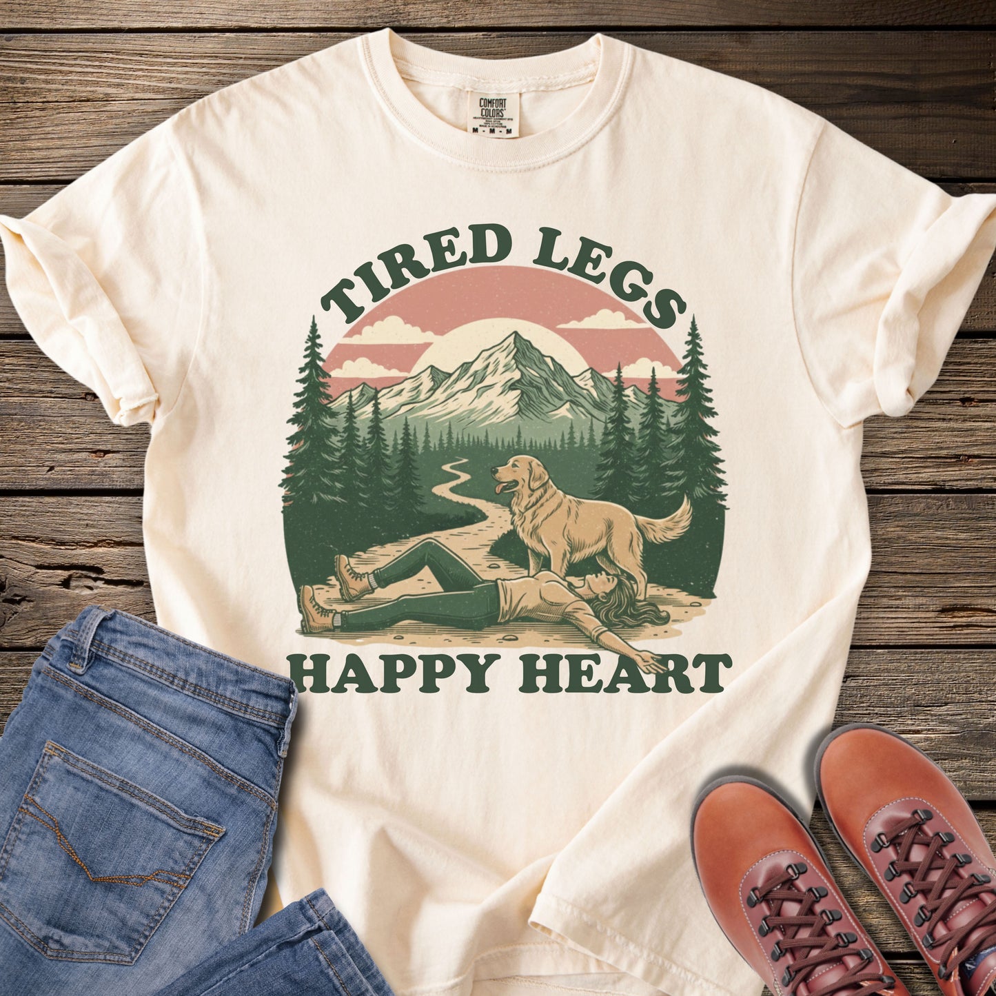 Tired Legs, Happy Heart T-Shirt