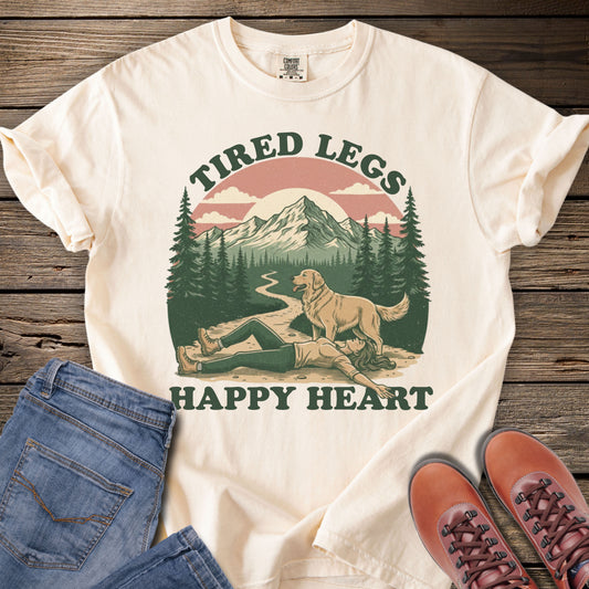 Tired Legs, Happy Heart T-Shirt