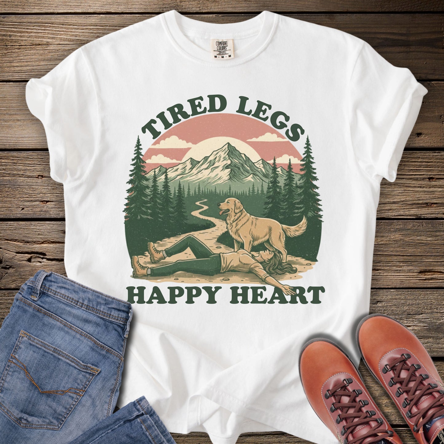 Tired Legs, Happy Heart T-Shirt