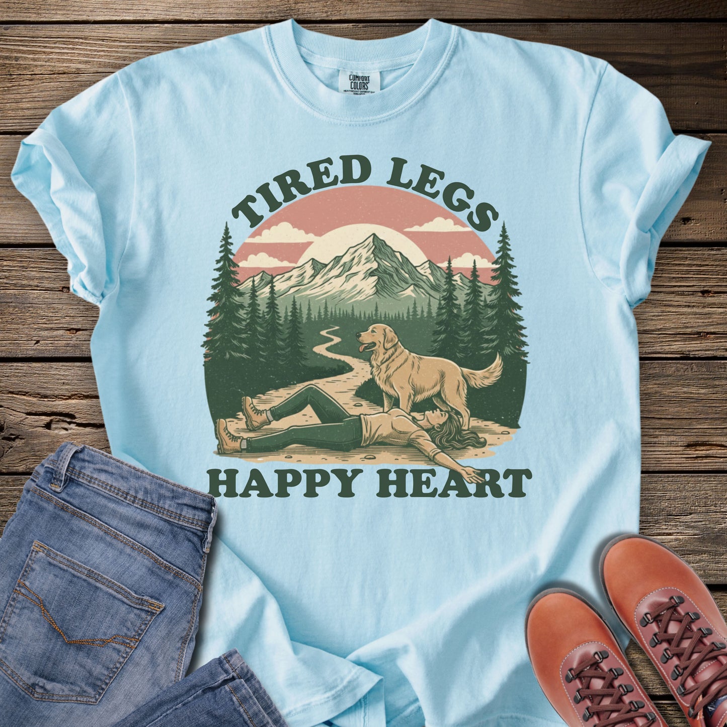 Tired Legs, Happy Heart T-Shirt
