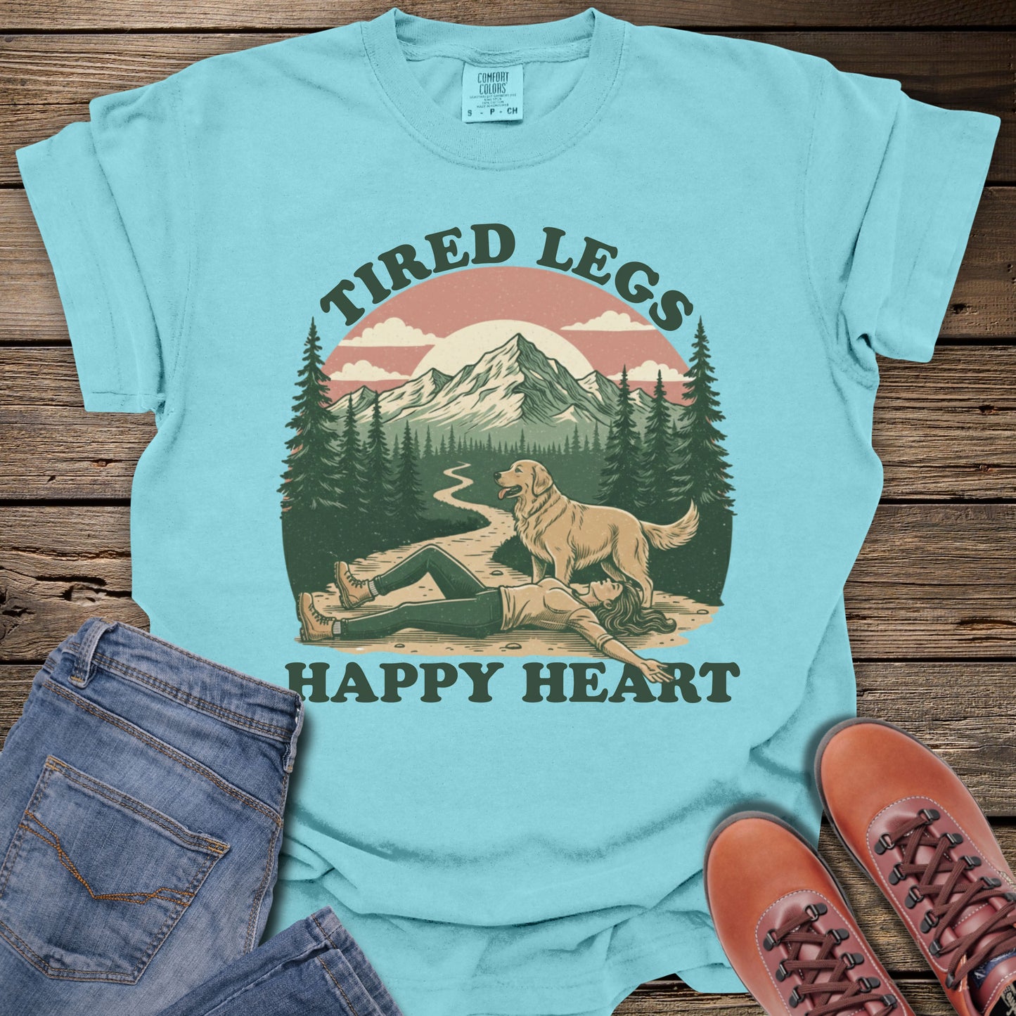 Tired Legs, Happy Heart T-Shirt