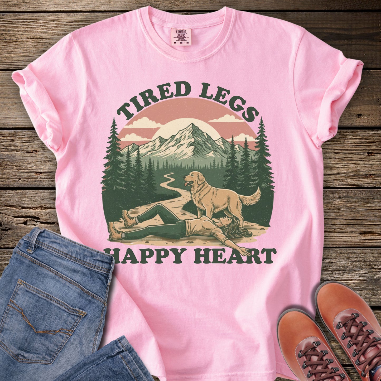 Tired Legs, Happy Heart T-Shirt