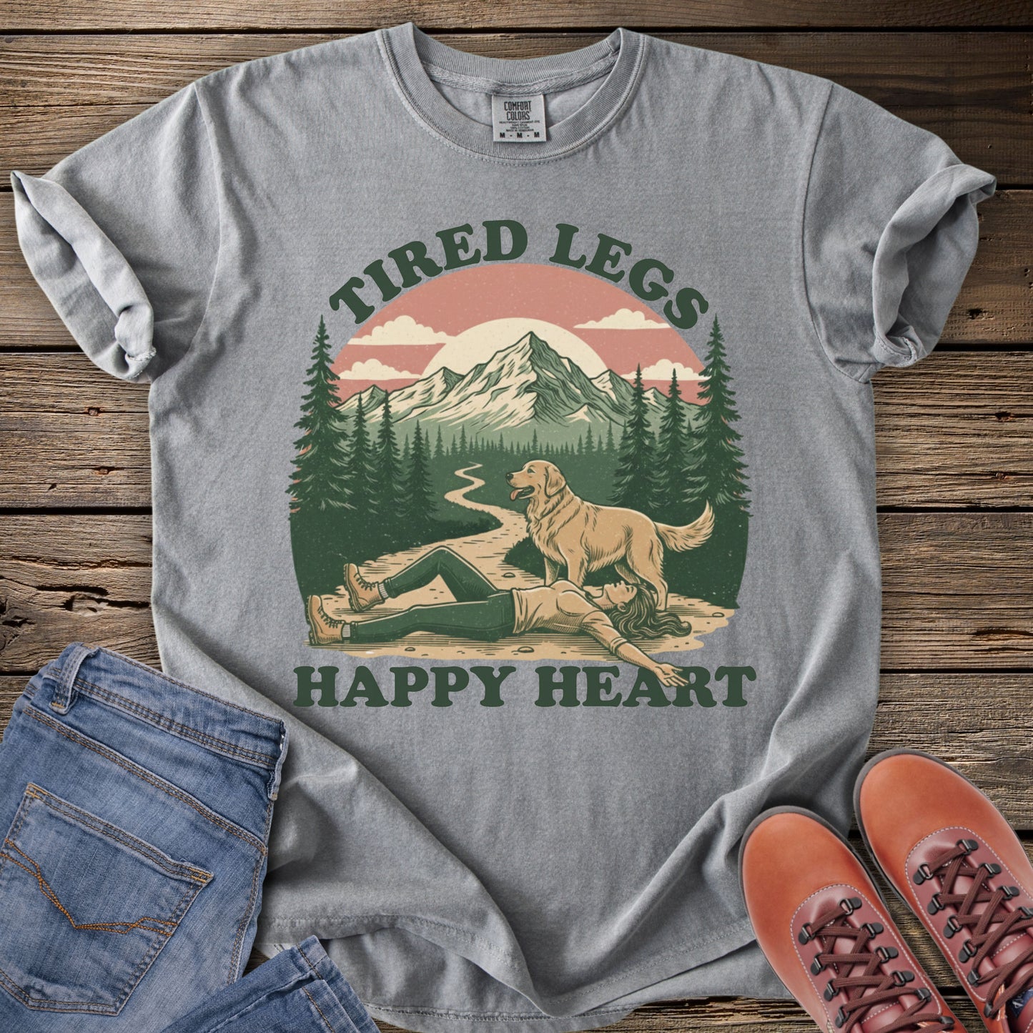 Tired Legs, Happy Heart T-Shirt