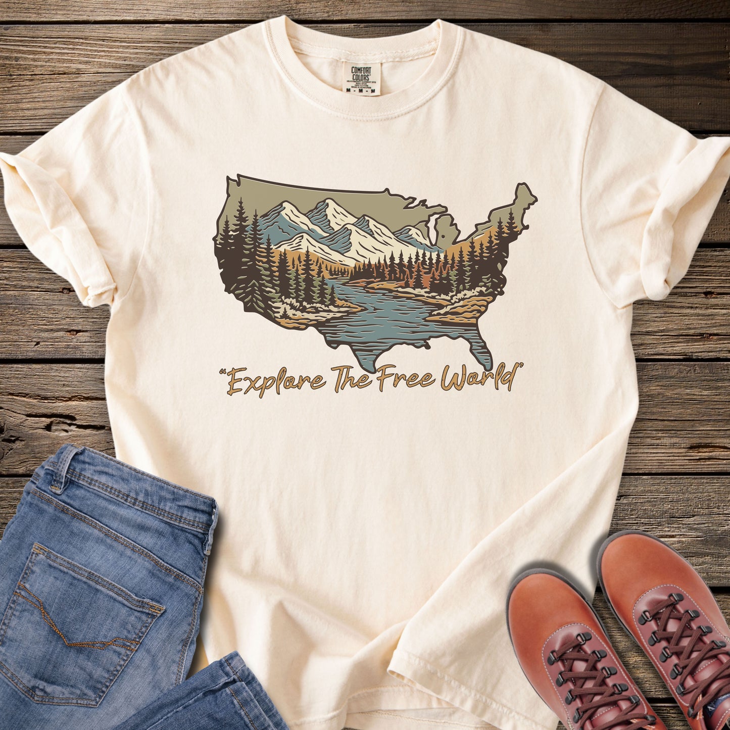 Explore The Free World T-Shirt