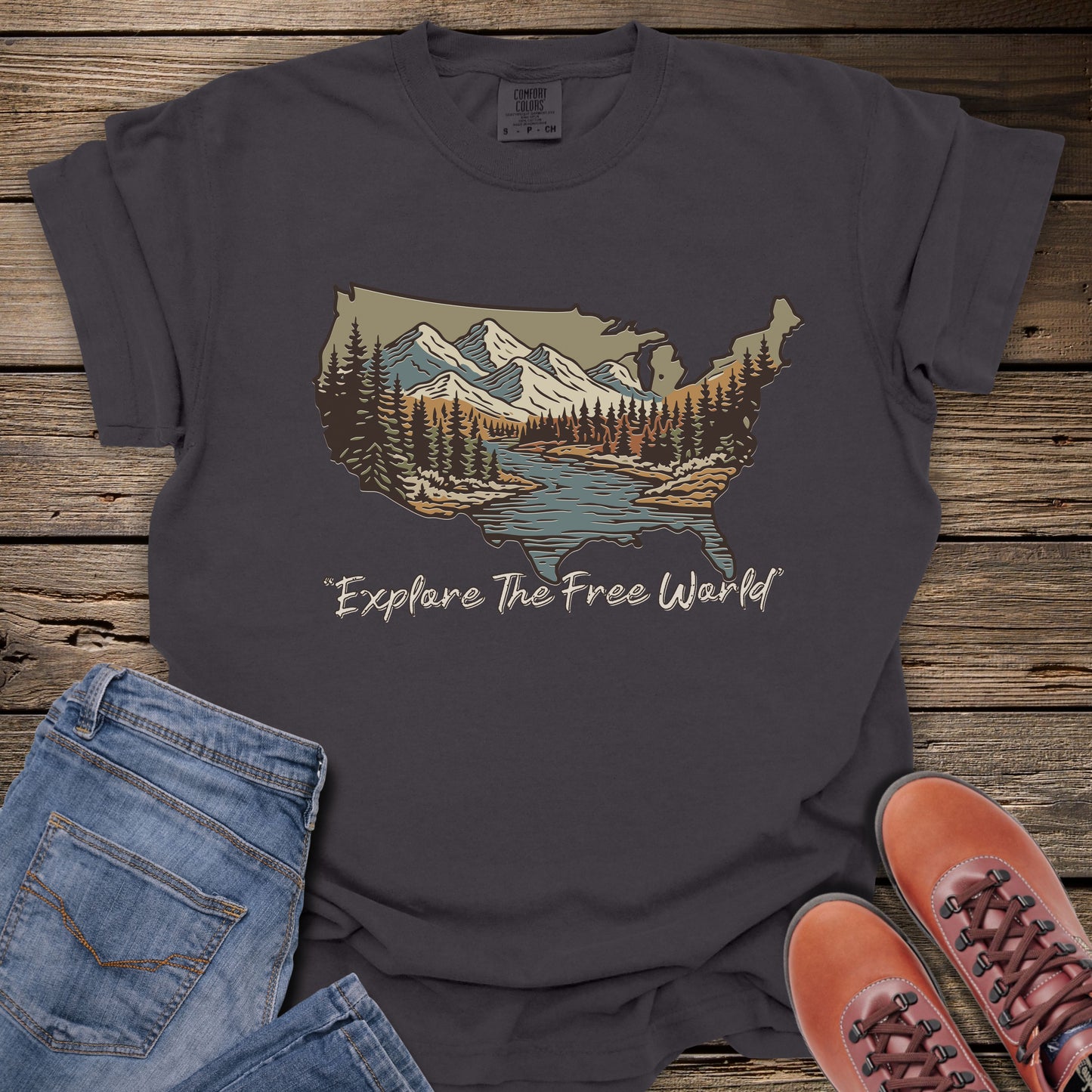 Explore The Free World T-Shirt