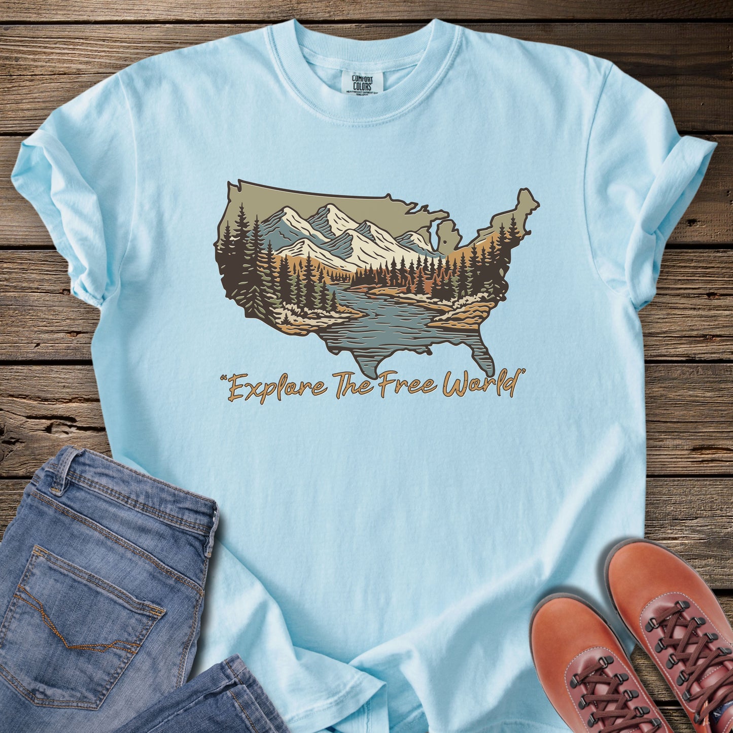 Explore The Free World T-Shirt