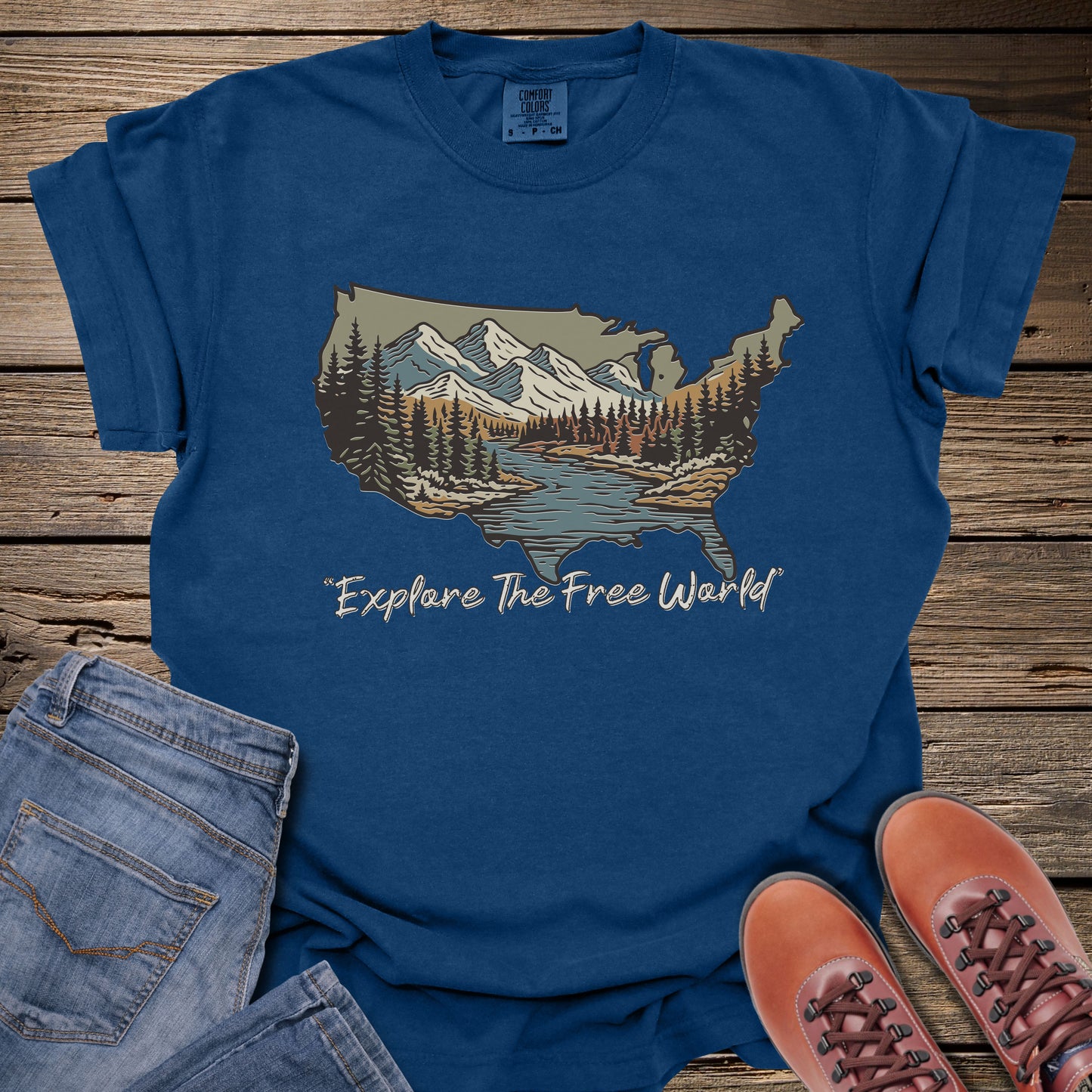 Explore The Free World T-Shirt