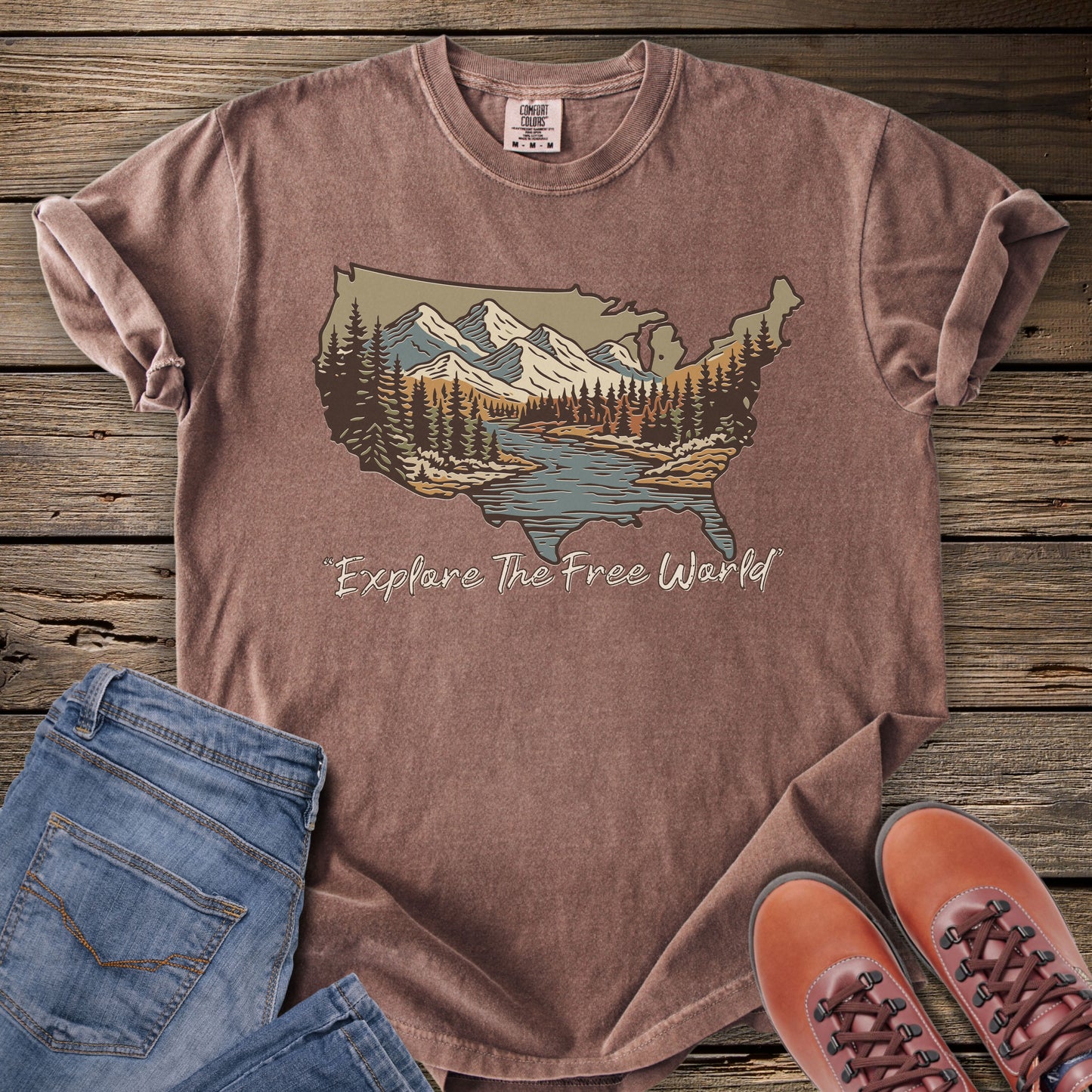Explore The Free World T-Shirt