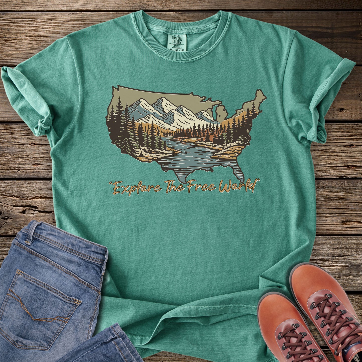 Explore The Free World T-Shirt