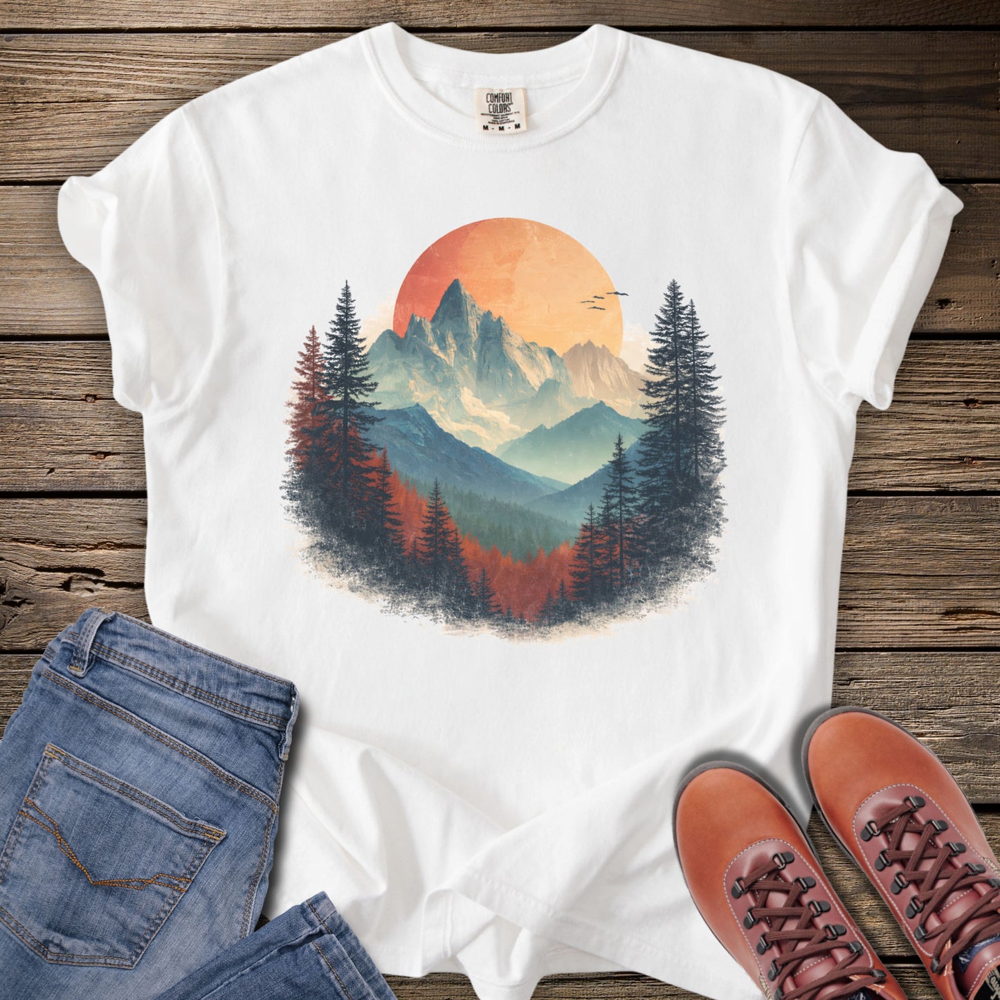 Mountain Sunrise Vintage T-Shirt