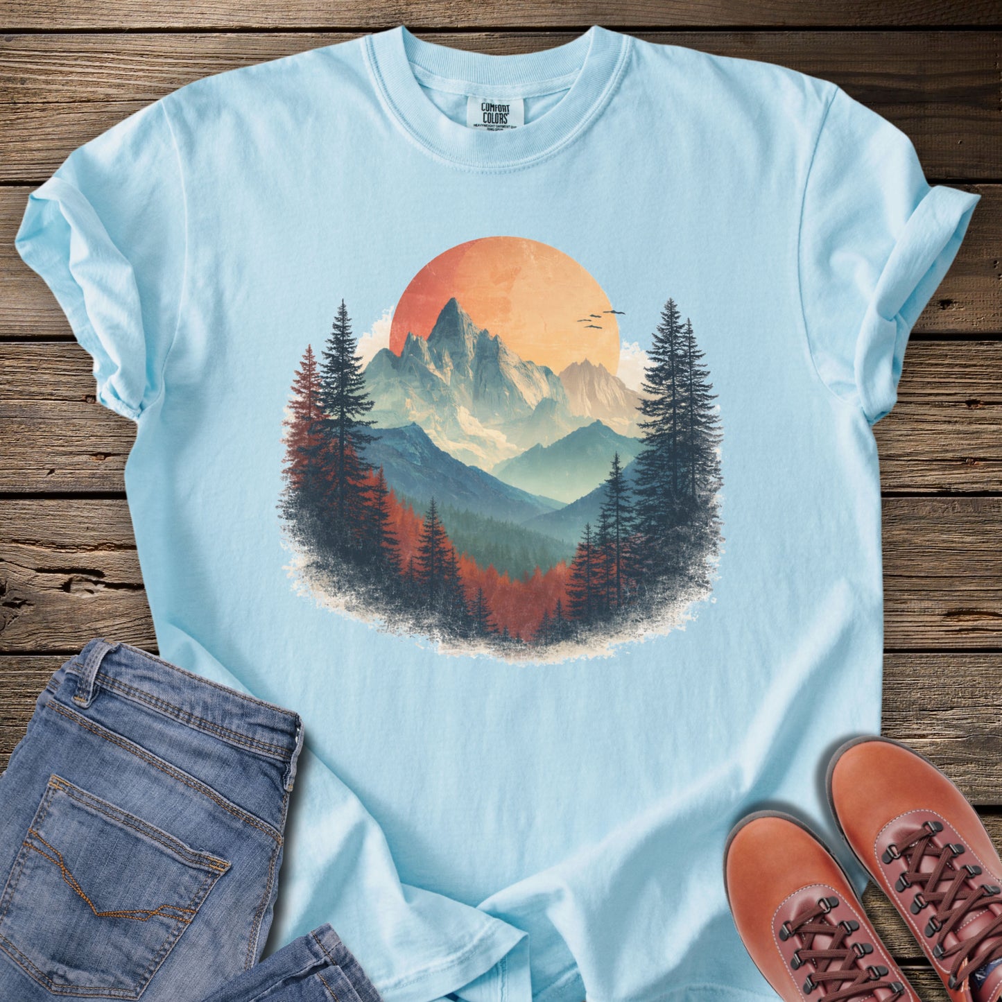 Mountain Sunrise Vintage T-Shirt