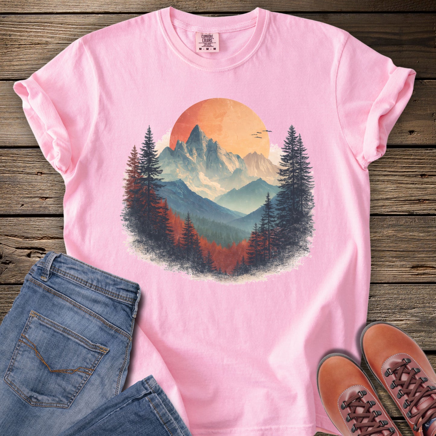 Mountain Sunrise Vintage T-Shirt