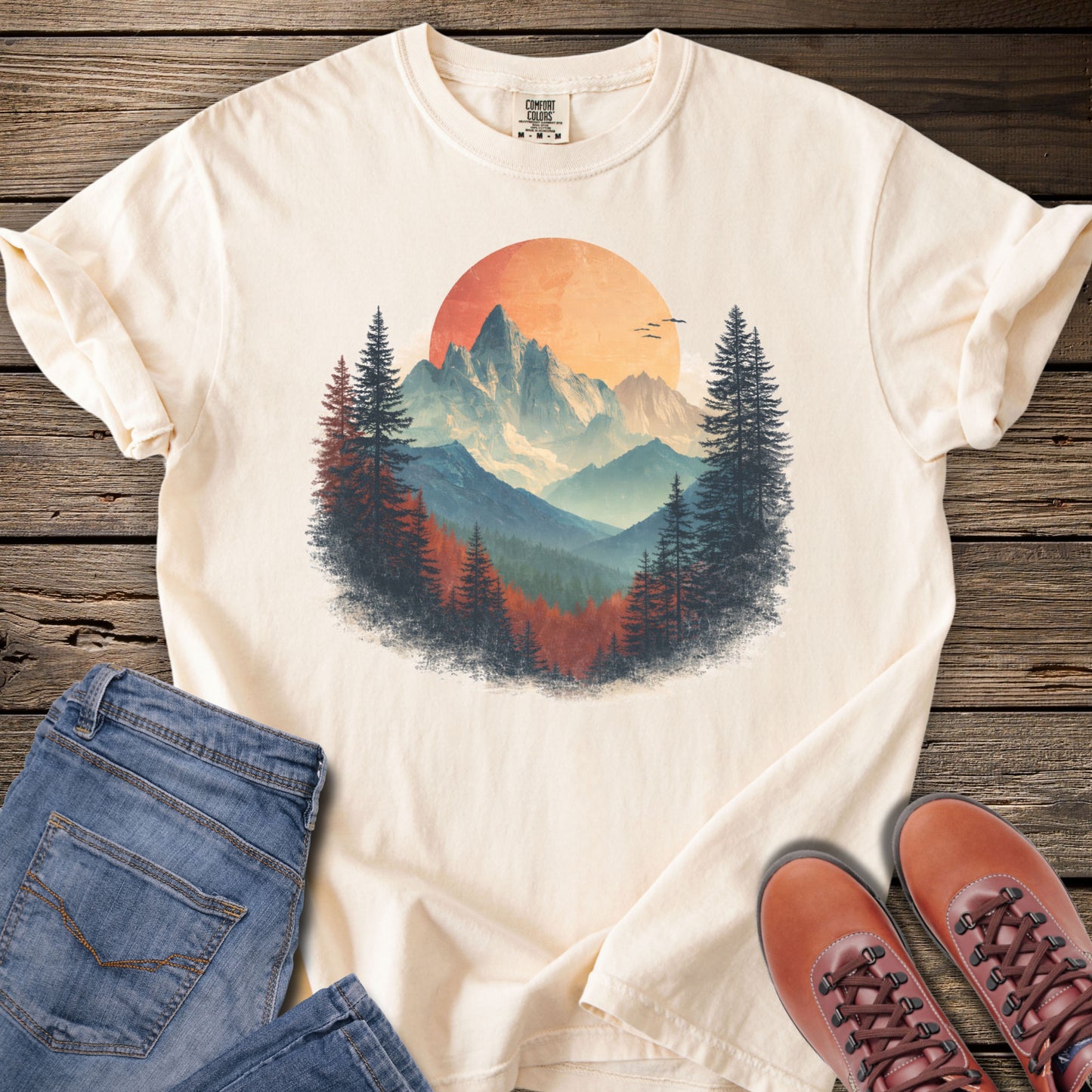 Mountain Sunrise Vintage T-Shirt