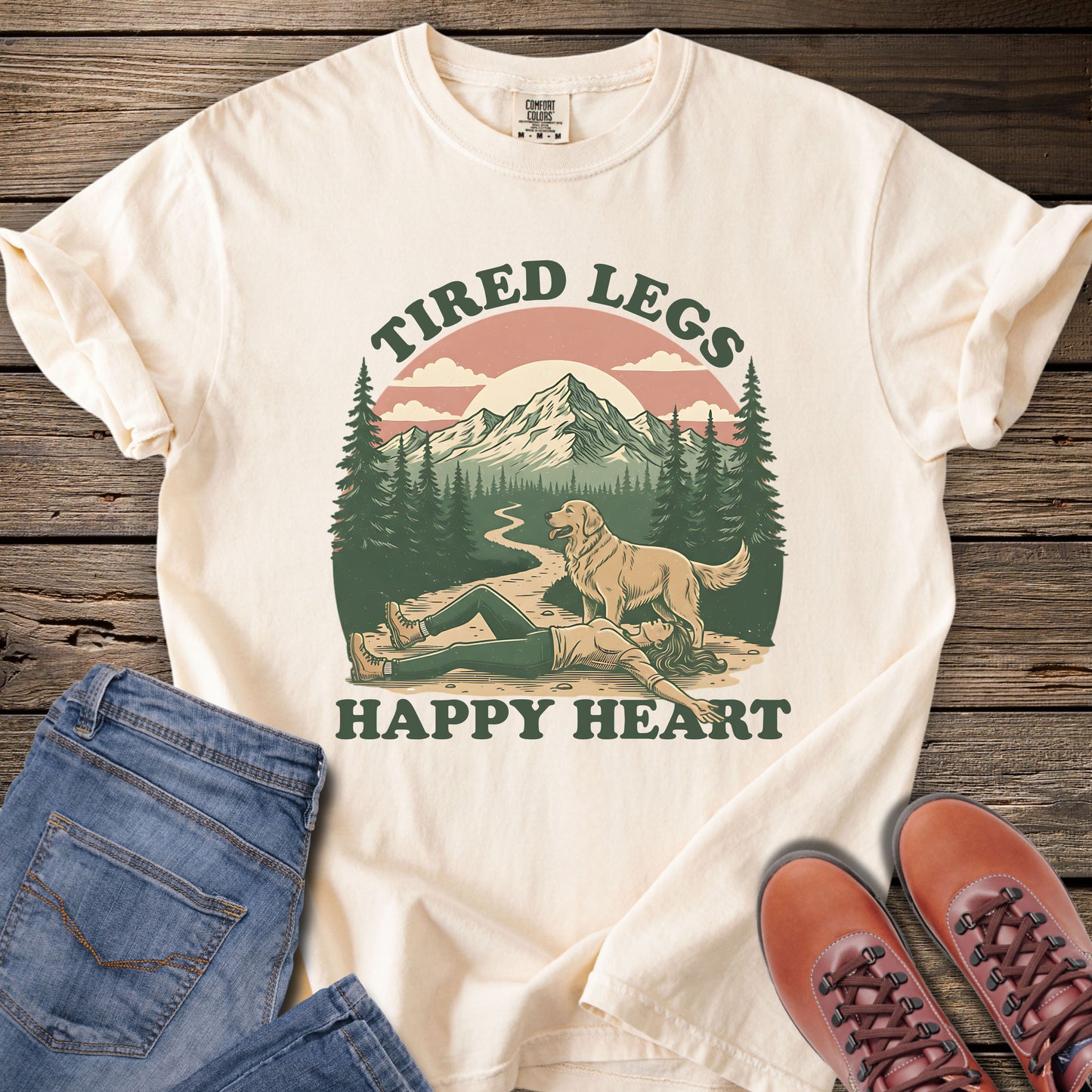 Tired Legs, Happy Heart T-Shirt