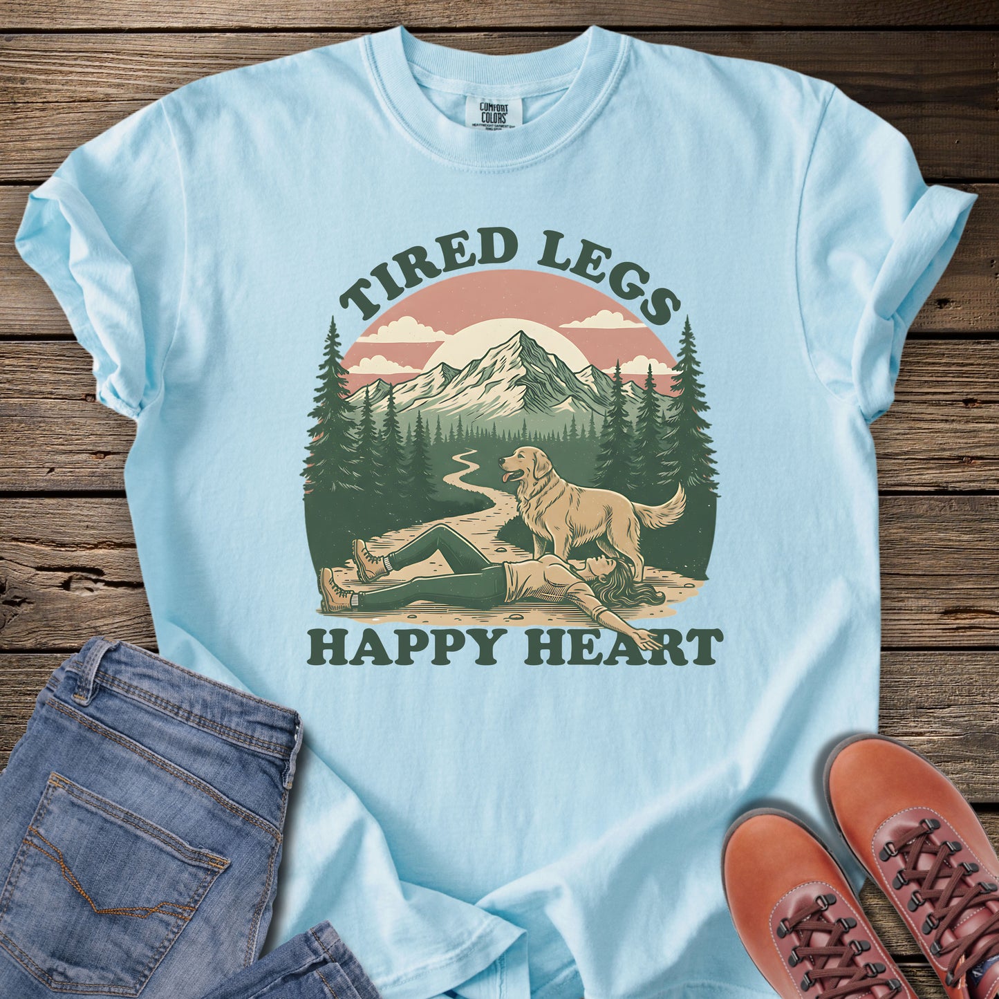 Tired Legs, Happy Heart T-Shirt