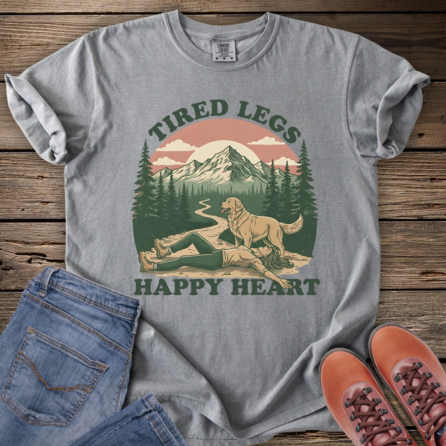 Tired Legs, Happy Heart T-Shirt