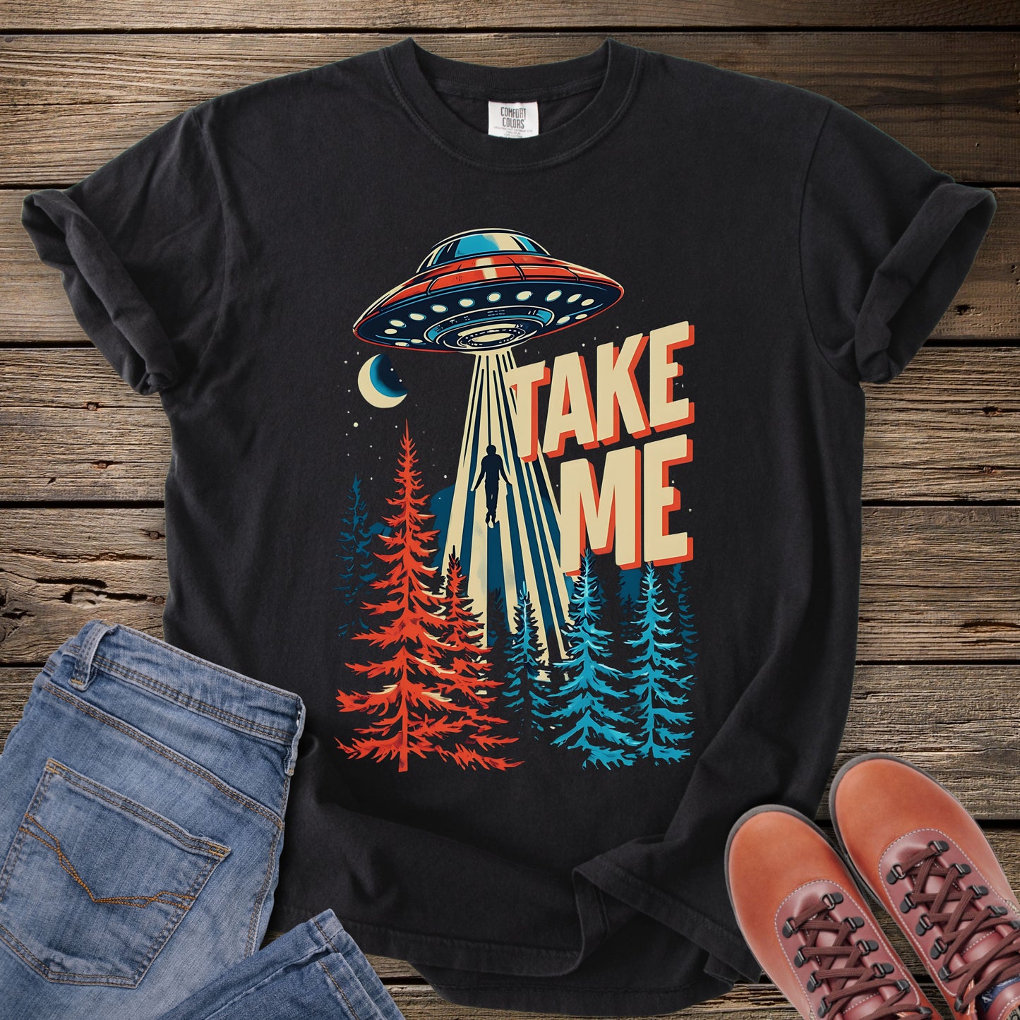 Alien Abduction 'Take Me' T-Shirt