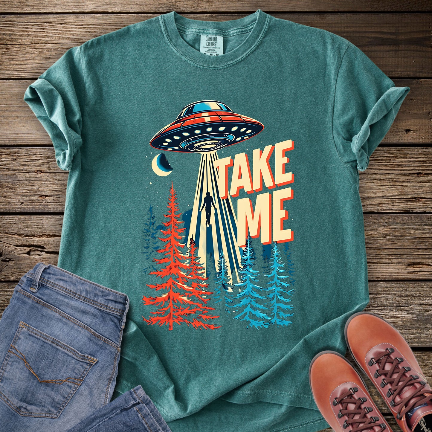 Alien Abduction 'Take Me' T-Shirt