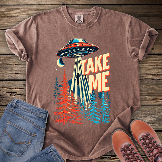 Alien Abduction 'Take Me' T-Shirt