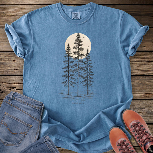 Pine Trees Sunset T-Shirt